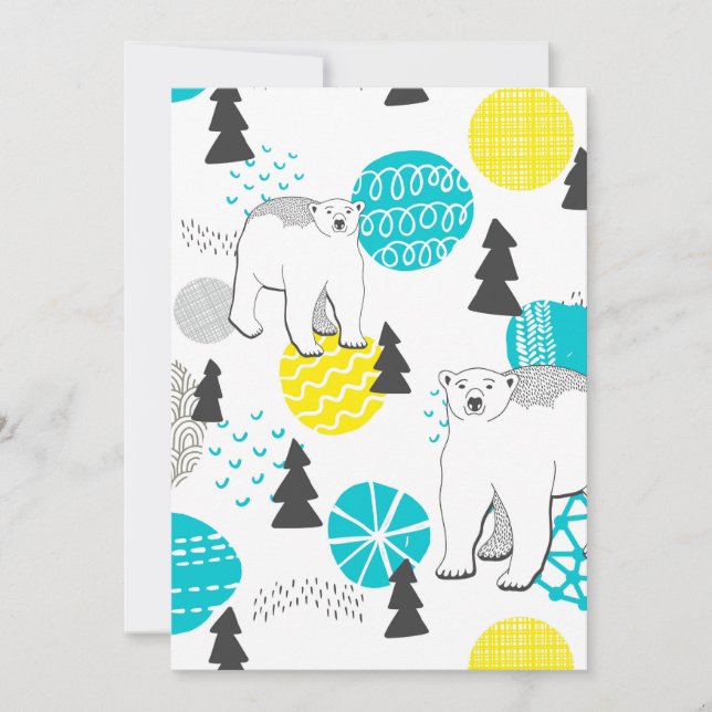 Polar bear invitation (Front)