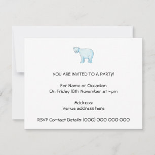 Polar Bear. Invitation