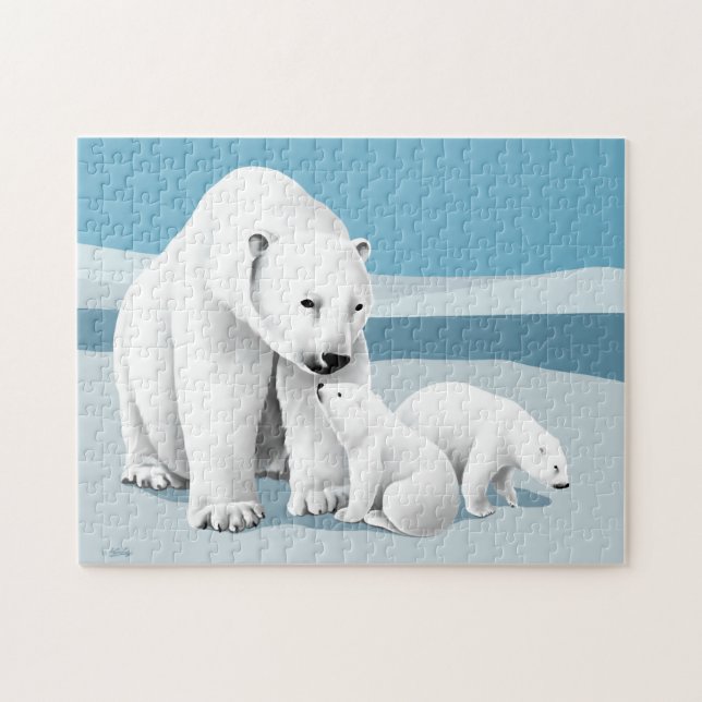 Polar bear jigsaw puzzle (Horizontal)