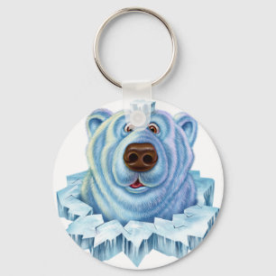 polar bear key ring
