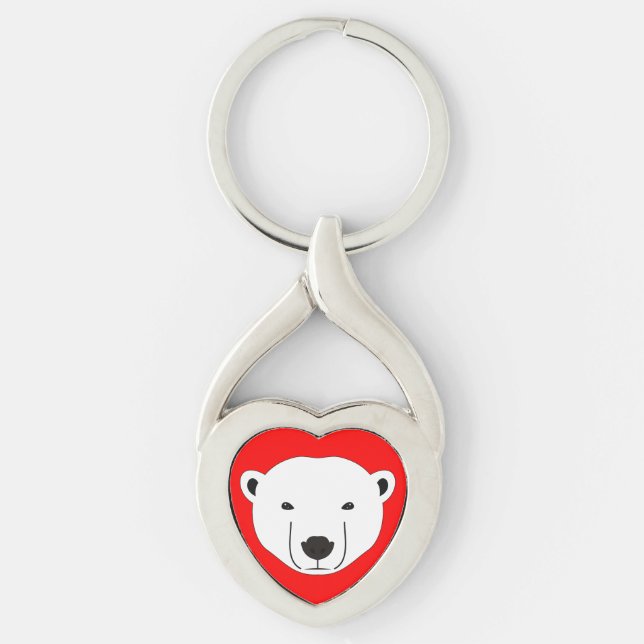 Polar Bear Key Ring (Front)