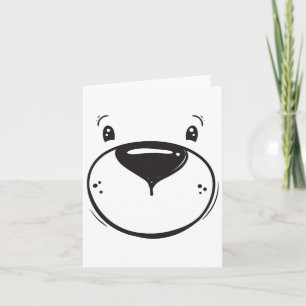 Polar Bear Kids Costume Bear Face Cool Zoo Polar B Card