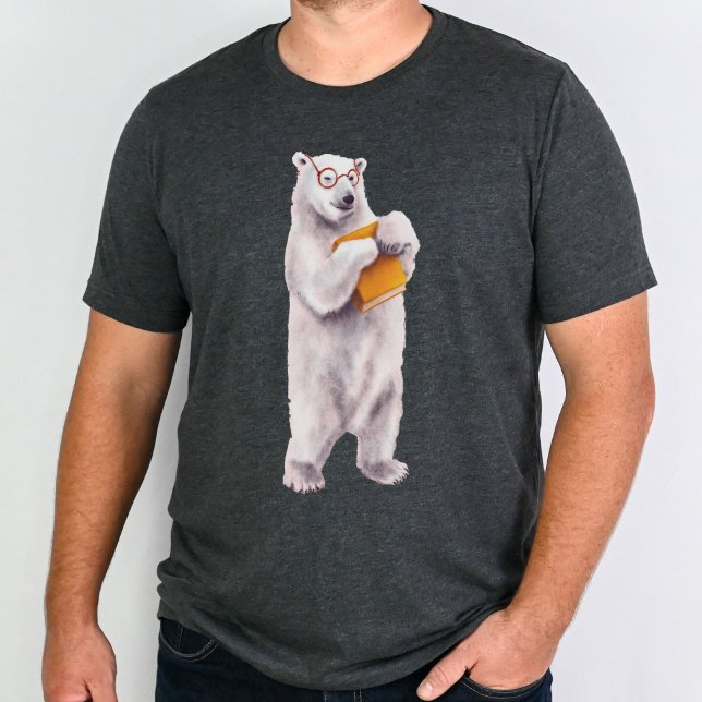 Polar Bear Librarian Book Lover T-Shirt (Creator Uploaded)