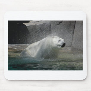 Polar Bear Love Mouse Mat