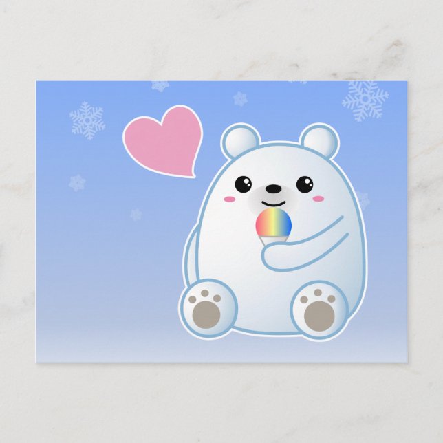 Polar Bear Love Postcard (Front)