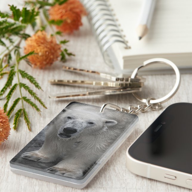 POLAR BEAR LOVELY  KEY RING (Front Right)