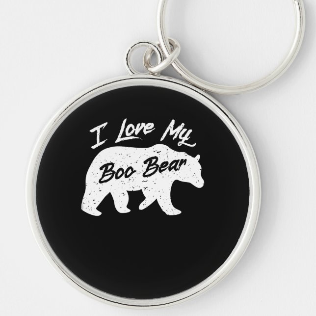 Polar Bear Lover | I Love Mom My Boo Bear Key Ring (Front)