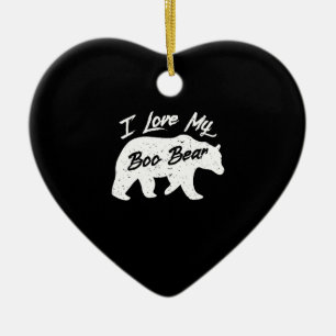 Polar Bear Lover   I Love Mum My Boo Bear Ceramic Tree Decoration