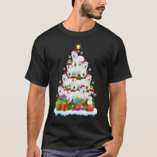 Polar Bear Lover Xmas Lights Funny Polar Bear Chri T-Shirt