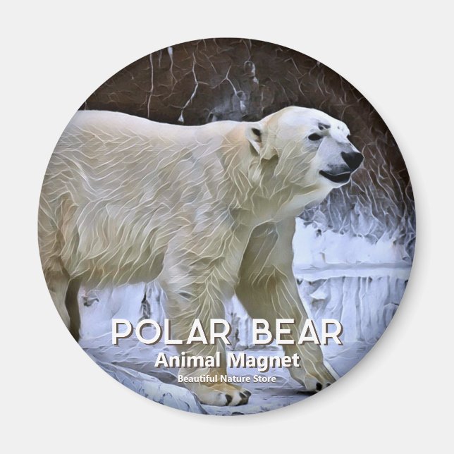 Polar Bear Magnet (Front)
