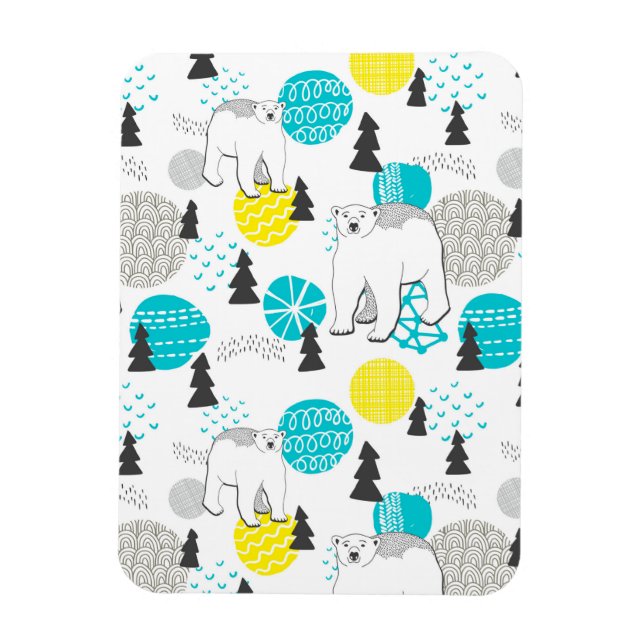 Polar bear magnet (Vertical)