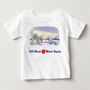 Polar Bear - Mama Nose Best Baby T-Shirt