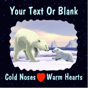 Polar Bear - Mama Nose Best Photo Sculpture Magnet