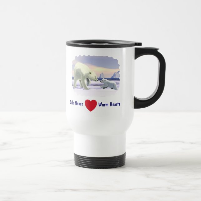 Polar Bear - Mama Nose Best Travel Mug (Right)