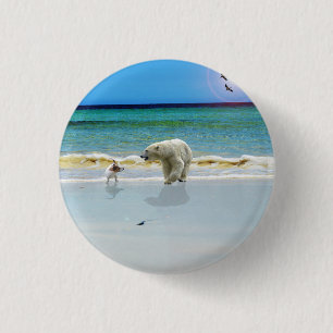 Polar Bear Meets Jack Russell, Badge