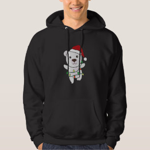 Polar Bear Merry Christmas Winter Animals Polar Be Hoodie