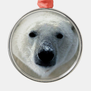 Polar Bear Metal Tree Decoration