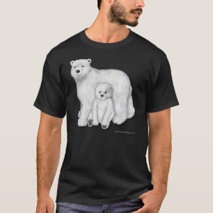 Polar Bear Mother and Cub. T-Shirt