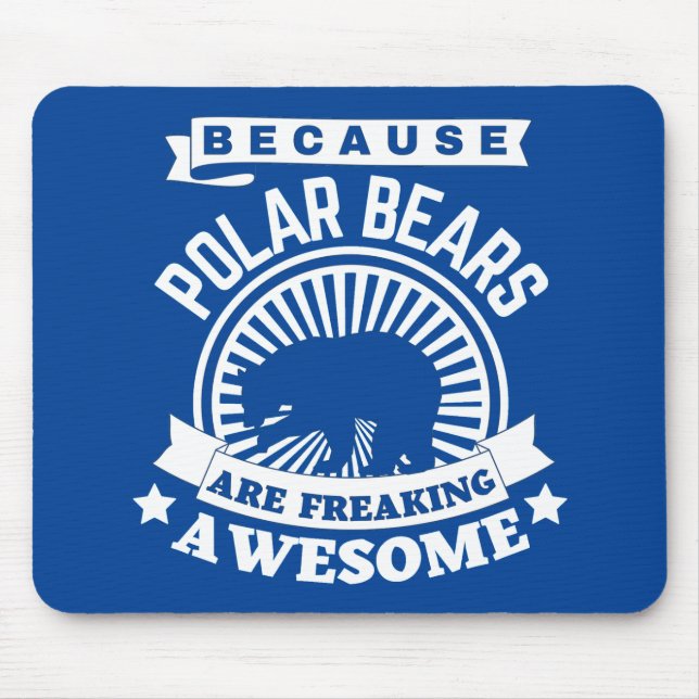 Polar Bear Mouse Mat (Front)