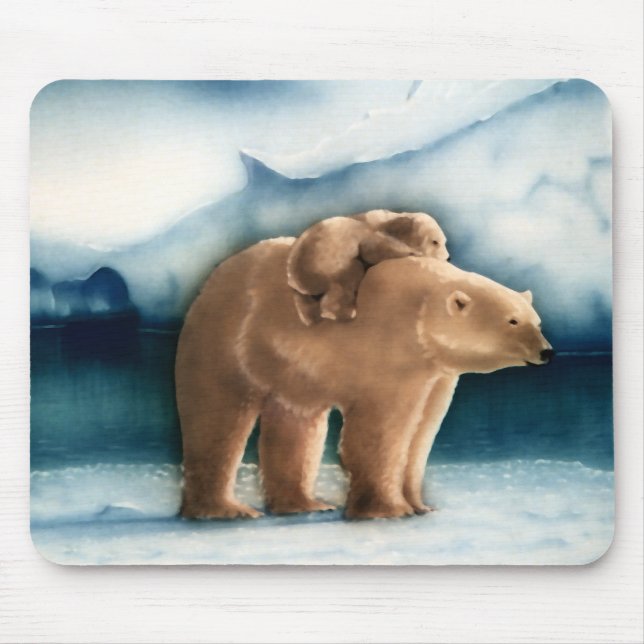 Polar Bear Mouse Mat (Front)