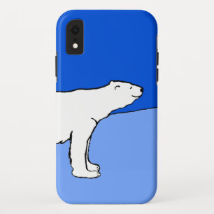 Polar Bear Mum and Cub Painting - Wildlife Art iPhone XR Case