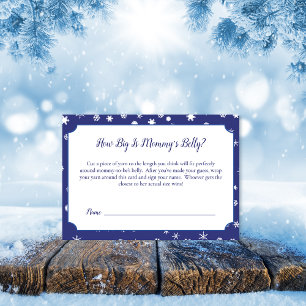 Polar Bear Mummy's Belly Size Baby Shower Game