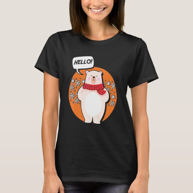 Polar Bear North Pole Arctic Polar Bear T-Shirt (Front)