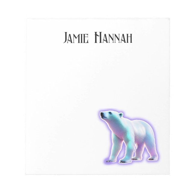 Polar Bear Notepad (Front)