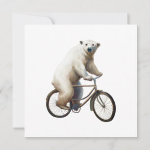 Polar Bear On Bicycle