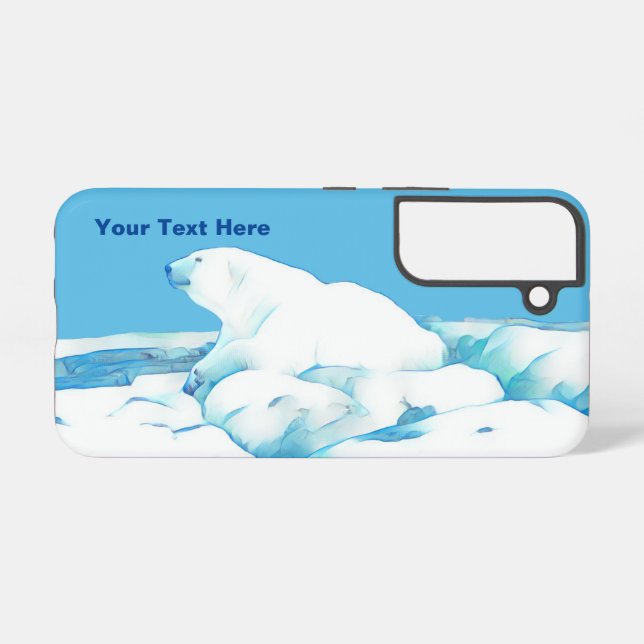 Polar Bear On Ice Case-Mate iPhone Case (Back Horizontal)