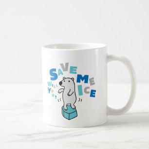 Polar Bear on Ice Coffee Mug