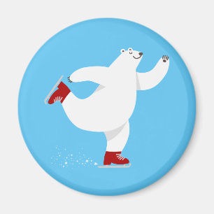 Polar Bear on ice Magnet