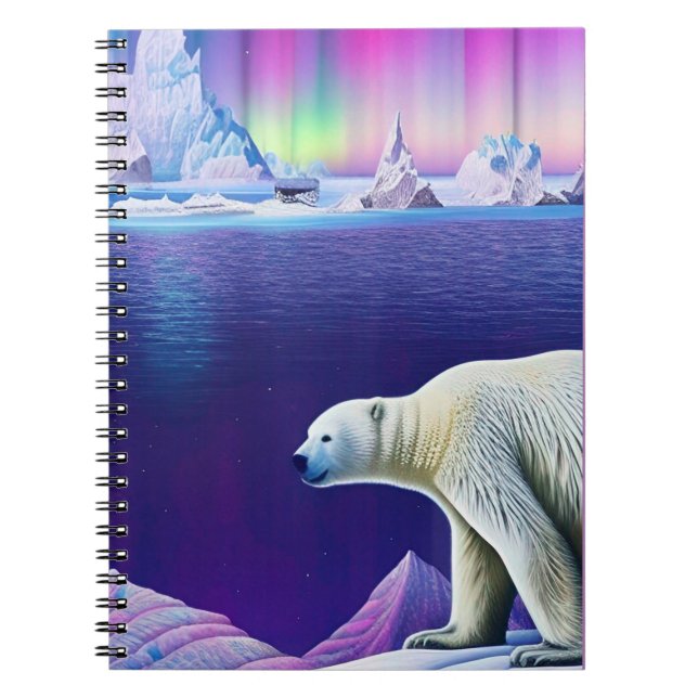 Polar Bear on Ice Notebook (Front)