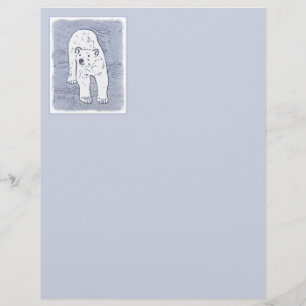 Polar Bear on Ice Painting - Original Wildlife Art