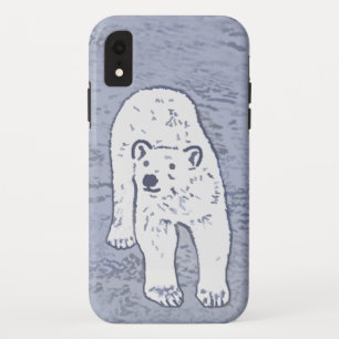 Polar Bear on Ice Painting - Original Wildlife Art iPhone XR Case