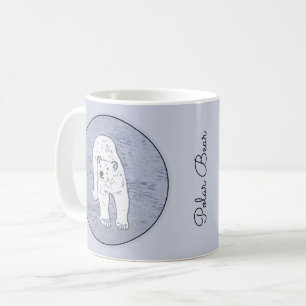 Polar Bear on Ice Painting - Original Wildlife Art Coffee Mug