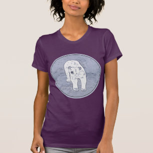 Polar Bear on Ice Painting - Original Wildlife Art T-Shirt