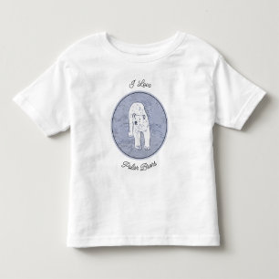 Polar Bear on Ice Painting - Original Wildlife Art Toddler T-Shirt
