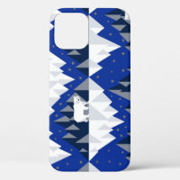 Polar Bear on Iceberg Seamless Pattern.