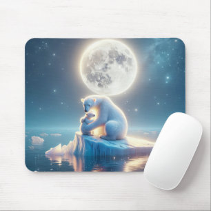 Polar Bear On Melting Iceberg Mouse Mat
