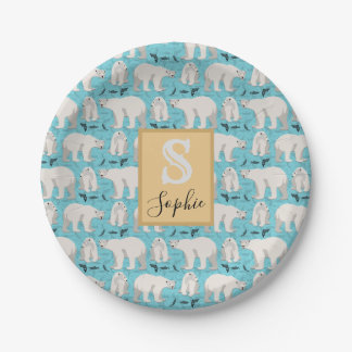 Polar Bear Paper Plate