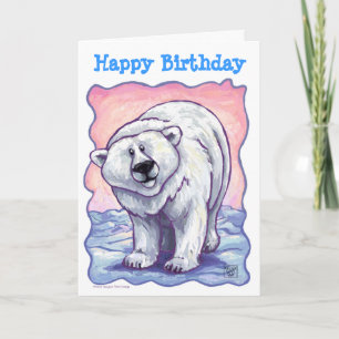 Polar Bear Party Centre Card