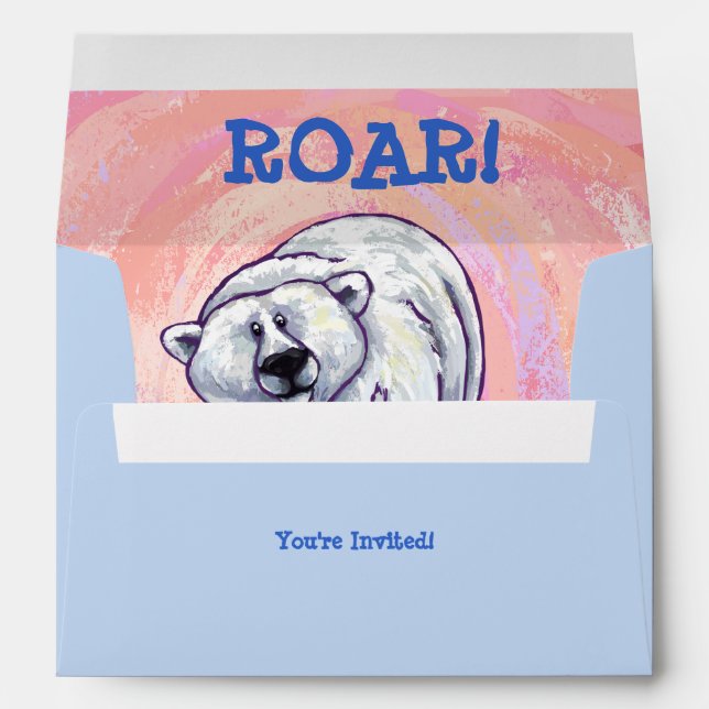 Polar Bear Party Centre Envelopes (Back (Bottom))