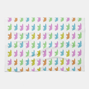 Polar Bear Pattern Tea Towel