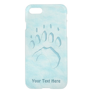 Polar Bear Paw Print iPhone SE/8/7 Case