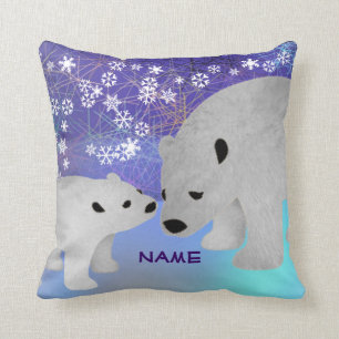 Polar Bear Personalised Cushion