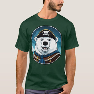 Polar Bear Pirate Adventure on the High Seas T-Shirt