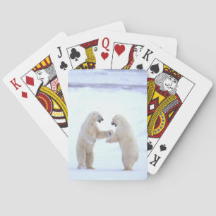 Polar Bear Play Playing Cards