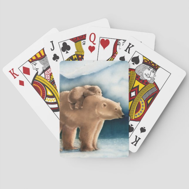 Polar Bear Playing Cards (Back)