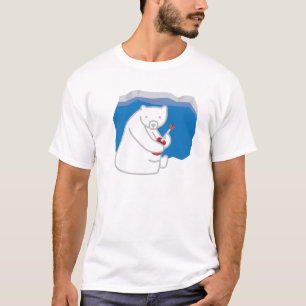 Polar Bear Playing Ukulele T-Shirt